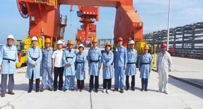 東方泰瑞公司承接的100萬噸/年乙烯及煉油改擴(kuò)建工程項(xiàng)目配套碼頭工程安全驗(yàn)收項(xiàng)目順利通過專家評審